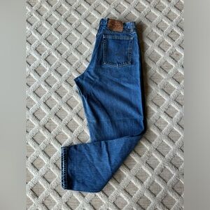 Vintage 90’s Levi’s 560 Loose Fit Straight Leg Blue Denim Jeans Size 14 MIS S